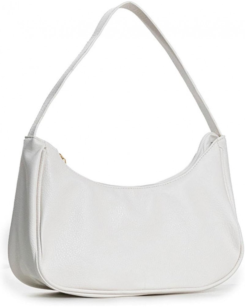 Women's shoulder bag cute tramp handbag mini handbag strap zipper White $21.93 Totes