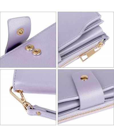 Wallet Women Vegan Leather RFID Blocking Large Ladies Wristlet Purse Card Holder Organizer Clutch 226 Light Purple $15.92 Wri...