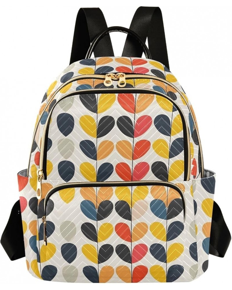 Graffiti Heart Fashion Backpack Purse for Women, Casual Daypacks, Ladies Gift for Traveling Hiking Multicolor Small $20.99 Ba...