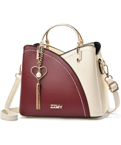 Women Handbag Tassels Bag Shoulder Bag Top Handle Bag Waterproof Crossbody Bag Messenger Bag Red $28.75 Totes