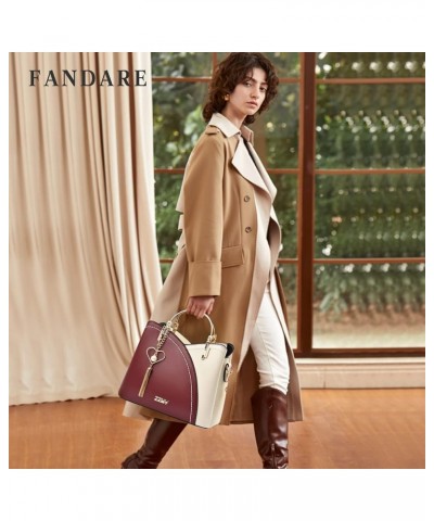 Women Handbag Tassels Bag Shoulder Bag Top Handle Bag Waterproof Crossbody Bag Messenger Bag Red $28.75 Totes