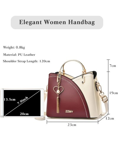 Women Handbag Tassels Bag Shoulder Bag Top Handle Bag Waterproof Crossbody Bag Messenger Bag Red $28.75 Totes