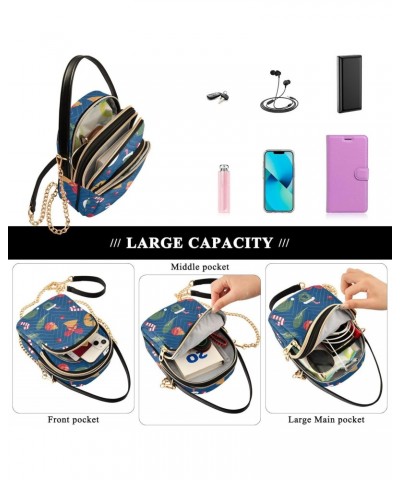 Women's Crossbody Handbags Clutch Phone Purse Adorable Snowman Stylish Shoulder Bag with Detachable Chain Strap $14.81 Should...