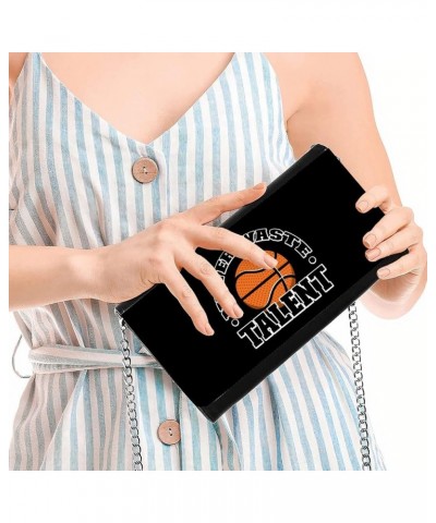 Basketball Game Women's Wallet Clutch - Holy Shot Clutch for Women - Unique Women's Wallet Clutch Steel Grey $25.85 Clutches