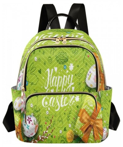 Bunny Blossom Rabbit Floral Women Backpack Purse Ladies Fashion Shoulder Bag Daypack Travel Bag 7.5L Medium $15.19 Backpacks