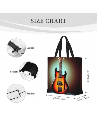 Labrador Retriever Dogs Print Fashion Tote Bag,Travel Handbag For Women, Hobo Bags, Work Shoulder Bags Crossbody Bag Guitar B...