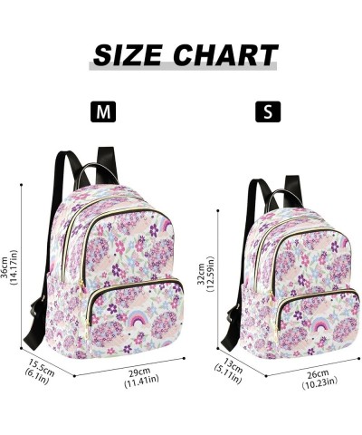 Flower Hedgehogs Blossom Women Backpack Purse Ladies Fashion Shoulder Bag Daypack Travel Bag 10L Small $18.89 Backpacks