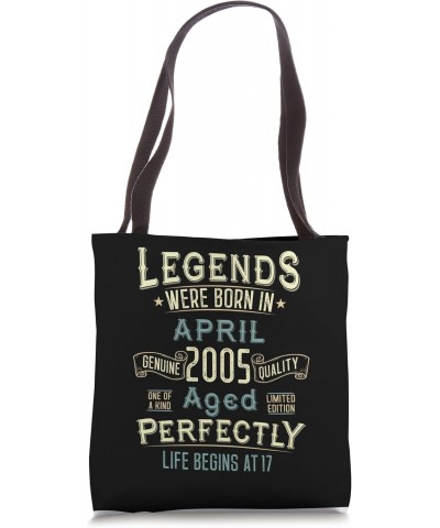 Vintage April 2005 17Th Birthday 17 Year Old Men Women Tote Bag $12.80 Totes