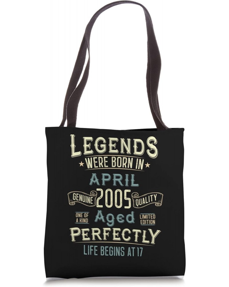 Vintage April 2005 17Th Birthday 17 Year Old Men Women Tote Bag $12.80 Totes