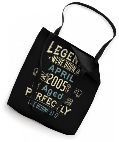 Vintage April 2005 17Th Birthday 17 Year Old Men Women Tote Bag $12.80 Totes