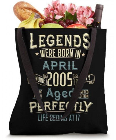 Vintage April 2005 17Th Birthday 17 Year Old Men Women Tote Bag $12.80 Totes