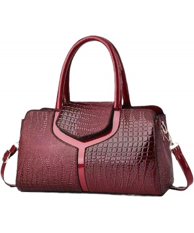 Crocodile Print Handbag Single Shoulder Crossbody Tote Women's Bag 4 $32.44 Totes