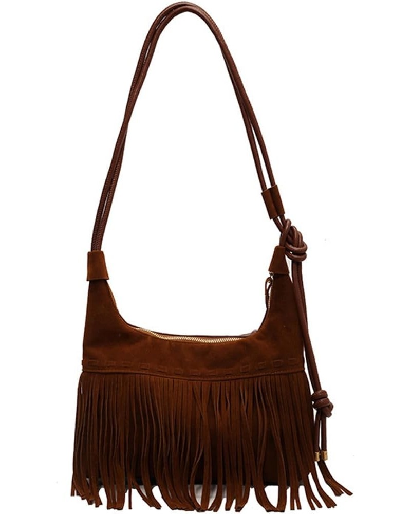 Crossbody Purse for Women Trendy Vintage Fringe Western Boho Purse Tassel Handbag Shoulder Bag with Adjustable Strap Coffee $...