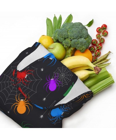 Halloween Spiders Single Shoulder Commuter Canvas Tote Bags For Women And Men Halloween Spiders23 $10.33 Totes