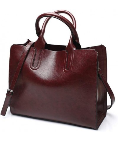 Women's Ladies PU Leather Shoulder Top-handle-handbags Satchel Tote Bag Purse Coffee $39.59 Totes