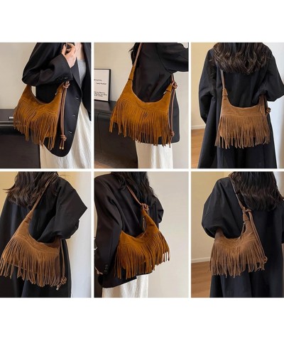 Crossbody Purse for Women Trendy Vintage Fringe Western Boho Purse Tassel Handbag Shoulder Bag with Adjustable Strap Coffee $...