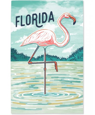 16x24 Inch Giclee Art Print Wall Decor, Florida, Graphic Pastel, Flamingo $18.80 Totes