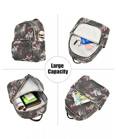 Cute Cartoon Rabbit Backpack Purse for Women Lightweight Back Pack Casual Daypack Travel Shoulder Bag Bookbag - S Medium Mult...