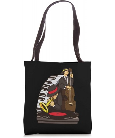 2 jazz musicians performing their jazz music Tote Bag $9.84 Totes