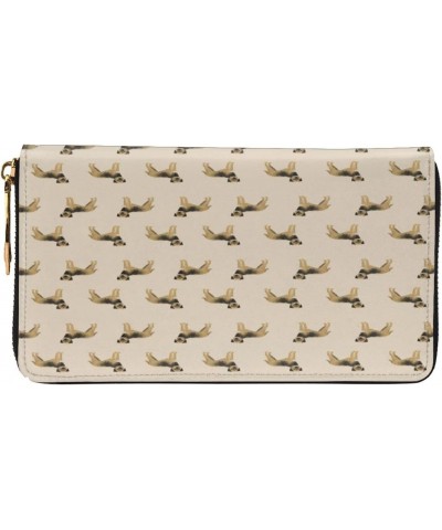 Long Handbag Purse Wristlet Bag Card Holder Wallet-Border Terrier Dog Leather Wallet For Women Men $18.86 Wristlets