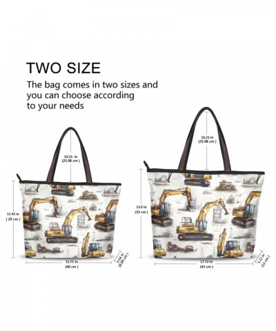 Women Tote Bags Yellow Excavator Top Handle Satchel Handbags Shoulder Bag for Shopping 20850236 $9.45 Totes