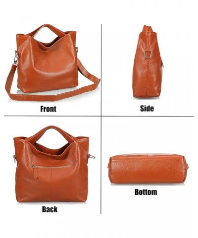 Top-Handle Bags Gifts Women's Shoulder Handbags Medium Bucket Bag for Women Crossbody Bags Brown $21.82 Shoulder Bags