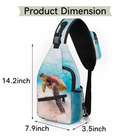 Turtle Beach Sling Bag for Women Crossbody Backpack Purse Shoulder Casual Daypack Cross Body Bags for Travel Cycling Hiking $...