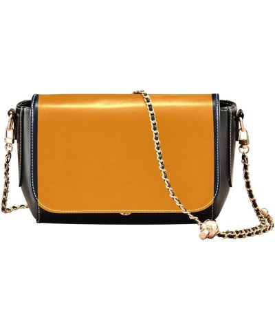 Wheat Women Crossbody Bags Shoulder Purse with Chain Strap Leather Shoulder Handbags Tangerine $20.51 Shoulder Bags