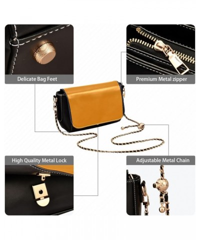 Wheat Women Crossbody Bags Shoulder Purse with Chain Strap Leather Shoulder Handbags Tangerine $20.51 Shoulder Bags