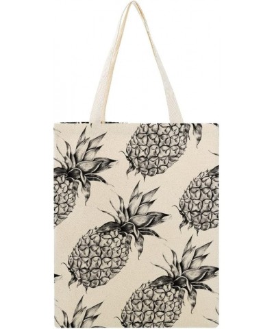 Pineapple Canvas Shopping Bag, Shoulder Bag for Weekend, Inspirational Gifts for Grandma Style-3 $12.38 Totes