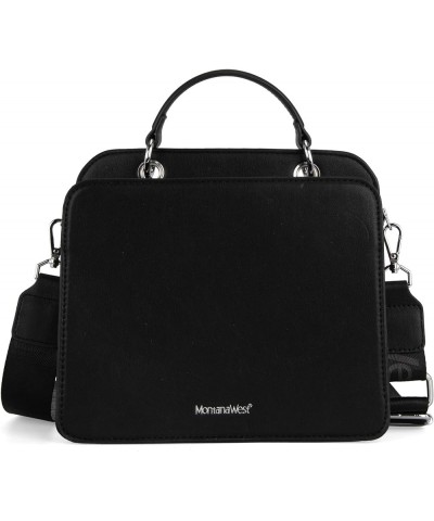 Womens Crossbody Bag Convertible Top Handle Handbags with Coin Pouch Black $15.04 Shoulder Bags