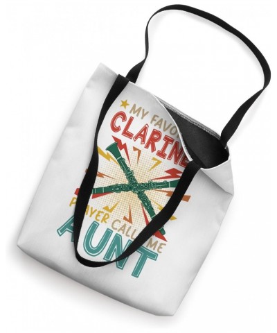 My Favorite Clarinet Player Calls Me Aunt Mother's Day Tote Bag $10.78 Totes