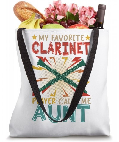 My Favorite Clarinet Player Calls Me Aunt Mother's Day Tote Bag $10.78 Totes