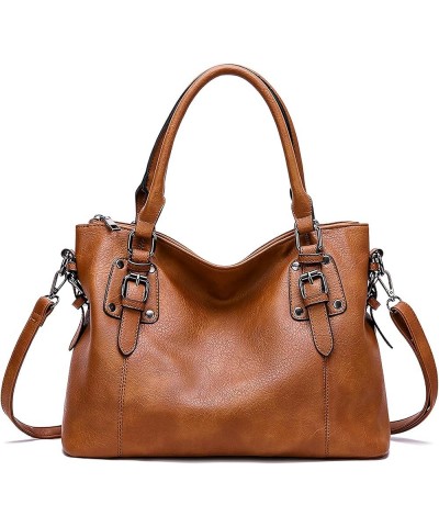 Tote Purses for Women Leather Handbags Large Size Hobo Bags, Adjustable Shoulder Strap Crossbody Bags Brown $17.69 Totes