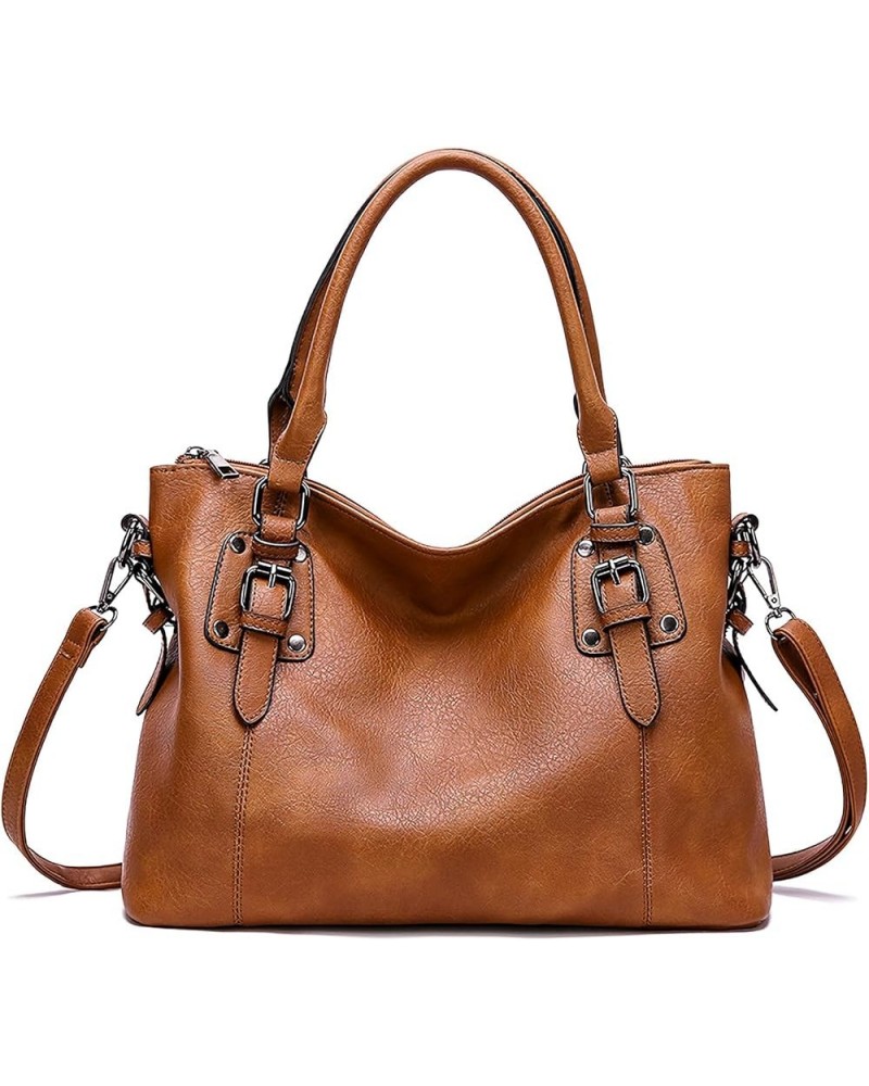 Tote Purses for Women Leather Handbags Large Size Hobo Bags, Adjustable Shoulder Strap Crossbody Bags Brown $17.69 Totes