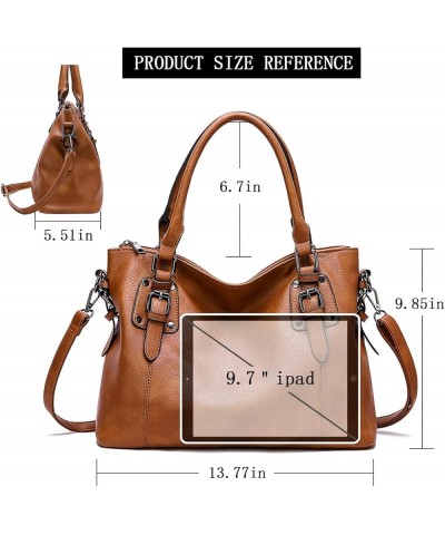 Tote Purses for Women Leather Handbags Large Size Hobo Bags, Adjustable Shoulder Strap Crossbody Bags Brown $17.69 Totes