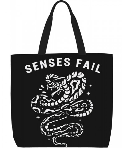 Senses Rock Band Fail Women Tote Bag Large Capacity Shoulder Bags Casual Handbags Shopping Work Bag Grocery Bag $15.89 Totes