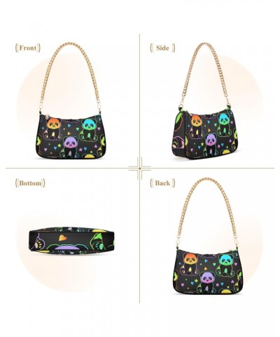 Pandas Shoulder Bag for Women Crescent Bag Clutch Purses with Zipper Closure for Travel Gift Dumpling Bag $12.90 Shoulder Bags