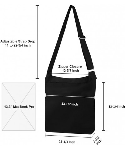 Customize Canvas Hobo Bag, Shoulder Bag with Logo, Retro Handbag Crossbody Bag Black $10.81 Totes