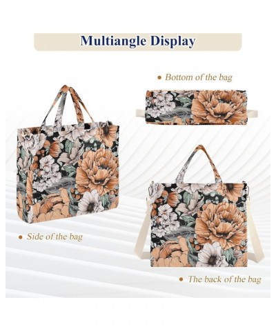 Womens Totes Bags Floral Blue Green White Large Crossbody Bag Cute Gifts for Women Crossbody Tote Bag Maximalist Vintage Flor...