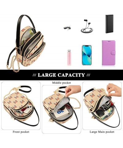 Small Crossbody Handbag for Women Mini Over Shoulder Purse with Three Zippered Pockets Durable Travel Purse Color-hf028 $10.4...