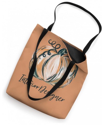 Interior Designer Watercolor Pumpkin Fall Thanksgiving 2022 Tote Bag $11.88 Totes