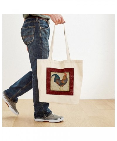 Red Rooster Vintage Tote Bag Natural Canvas Tote Bag, Cloth Shopping Bag Red Rooster Vintage Tote Bag $9.27 Travel Gear