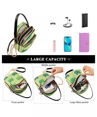 Small Crossbody Bags for Women Trendy Cute Frog Green Travel Sling Bag Women's Crossbody Handbags Satchel Bags $11.44 Satchels