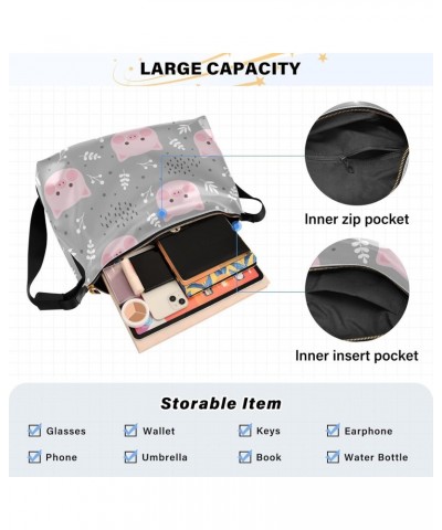 Cute Pigs Hobo Bags for Women Purses Leather Crossbody Bag Handbag Shoulder Bag for Gifts Work Travel $18.14 Hobo Bags