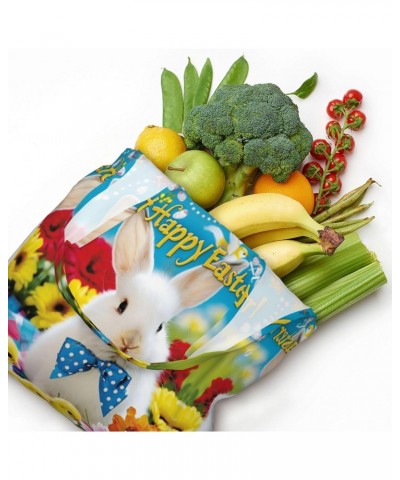 Easter Bunny And Chicks One-Shoulder Commuting Canvas Bag,Fashionable And Lightweight,Extra Large Capacity,Easy To Store,Soft...