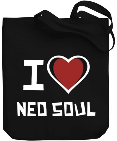 I love Neo Soul Bicolor Heart Canvas Tote Bag 10.5" x 16" x 4 $20.39 Totes