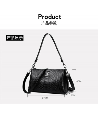 Women's bag simple large capacity shoulder crossbody bag PU bag Burgundy $31.88 Shoulder Bags