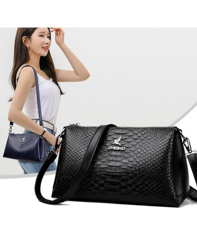 Women's bag simple large capacity shoulder crossbody bag PU bag Burgundy $31.88 Shoulder Bags