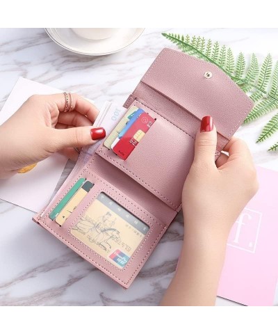 Wallet Women's Pu Leather Wallet Small Slim Card Holder Simple Short Coin Purses Classic Coins Pocket Tear-Resistant A Green ...